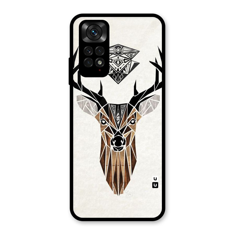 Aesthetic Deer Design Glass Back Case for Redmi Note 11S
