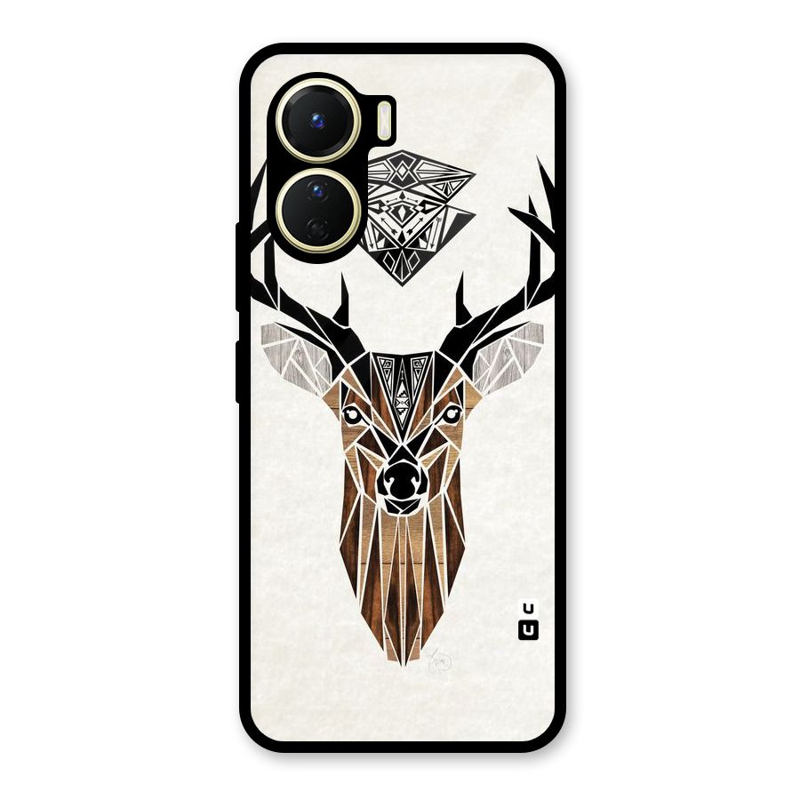 Aesthetic Deer Design Glass Back Case for Vivo Y56