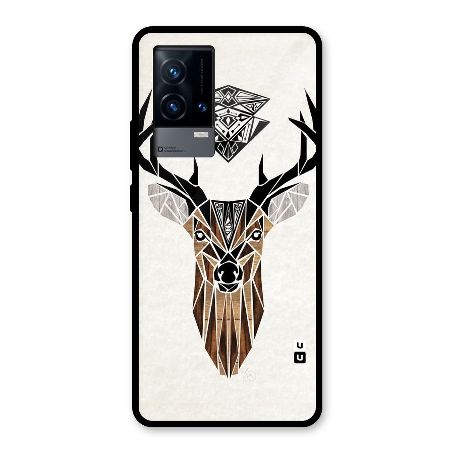 Aesthetic Deer Design Glass Back Case for iQOO 9 5G