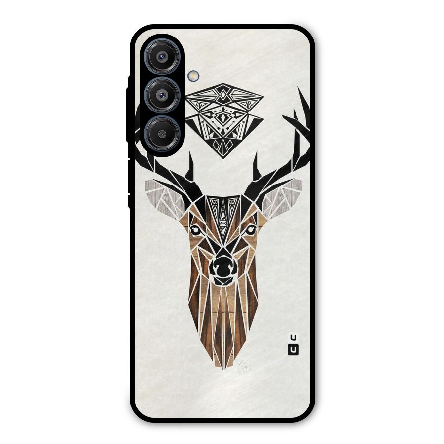 Aesthetic Deer Design Metal Back Case for Galaxy A16 5G
