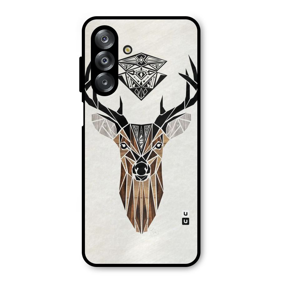 Aesthetic Deer Design Metal Back Case for Galaxy A26