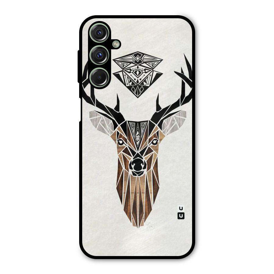 Aesthetic Deer Design Metal Back Case for Galaxy F34