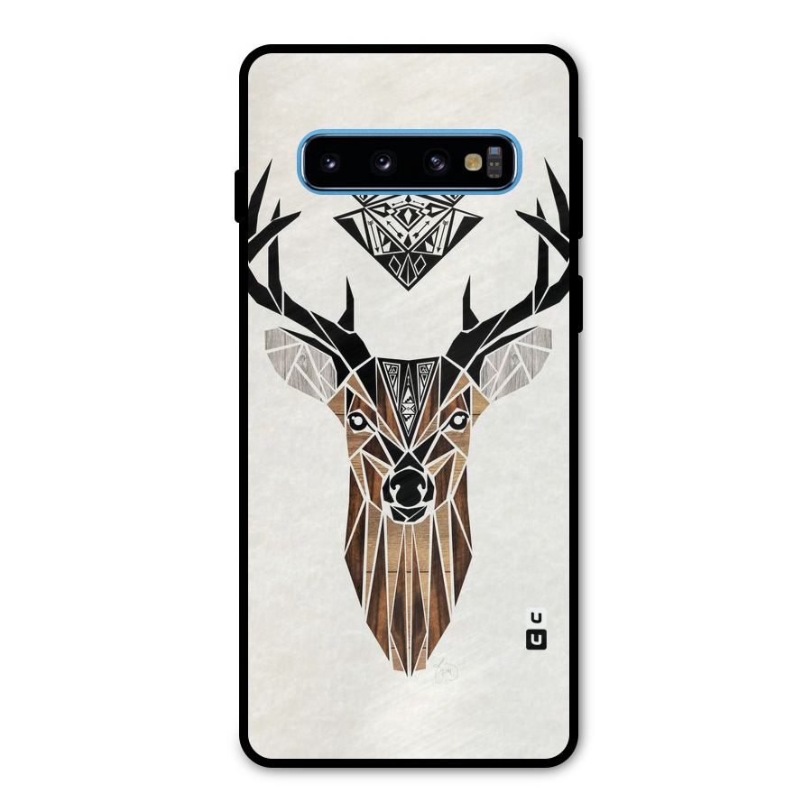 Aesthetic Deer Design Metal Back Case for Galaxy S10
