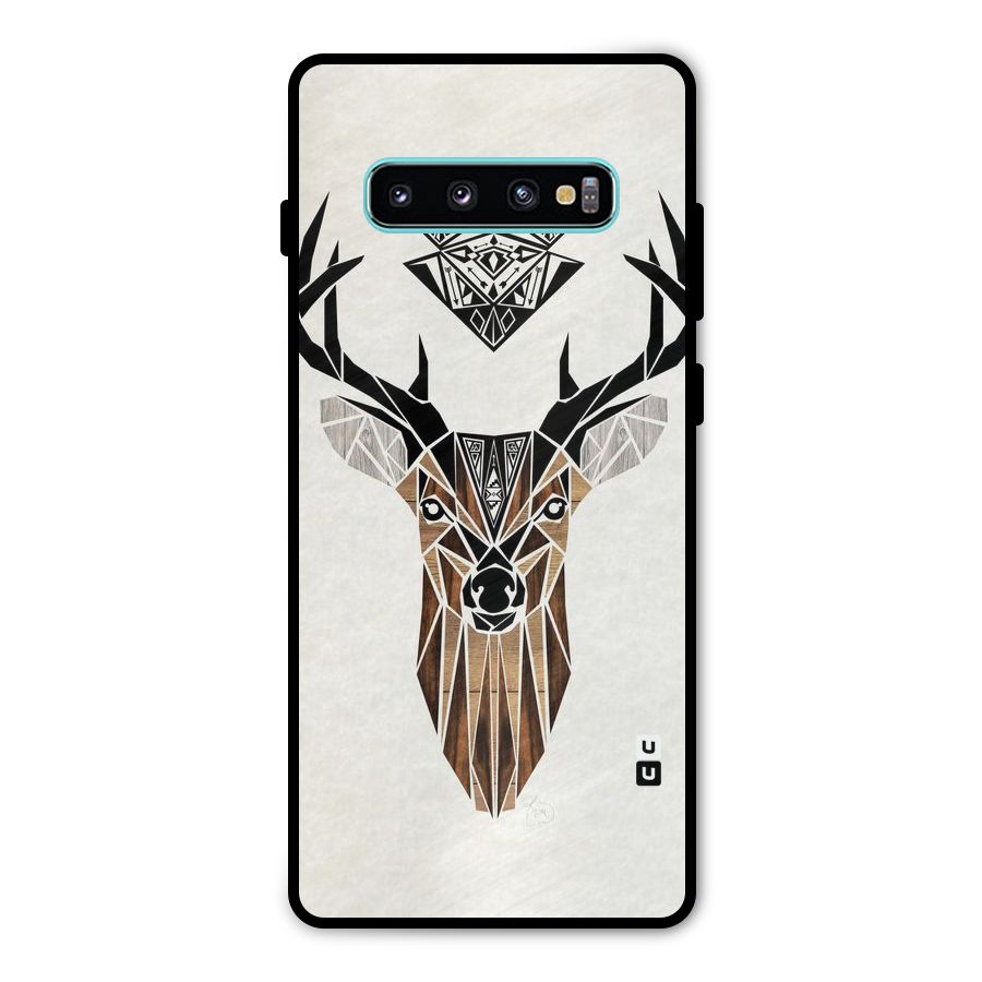 Aesthetic Deer Design Metal Back Case for Galaxy S10 Plus