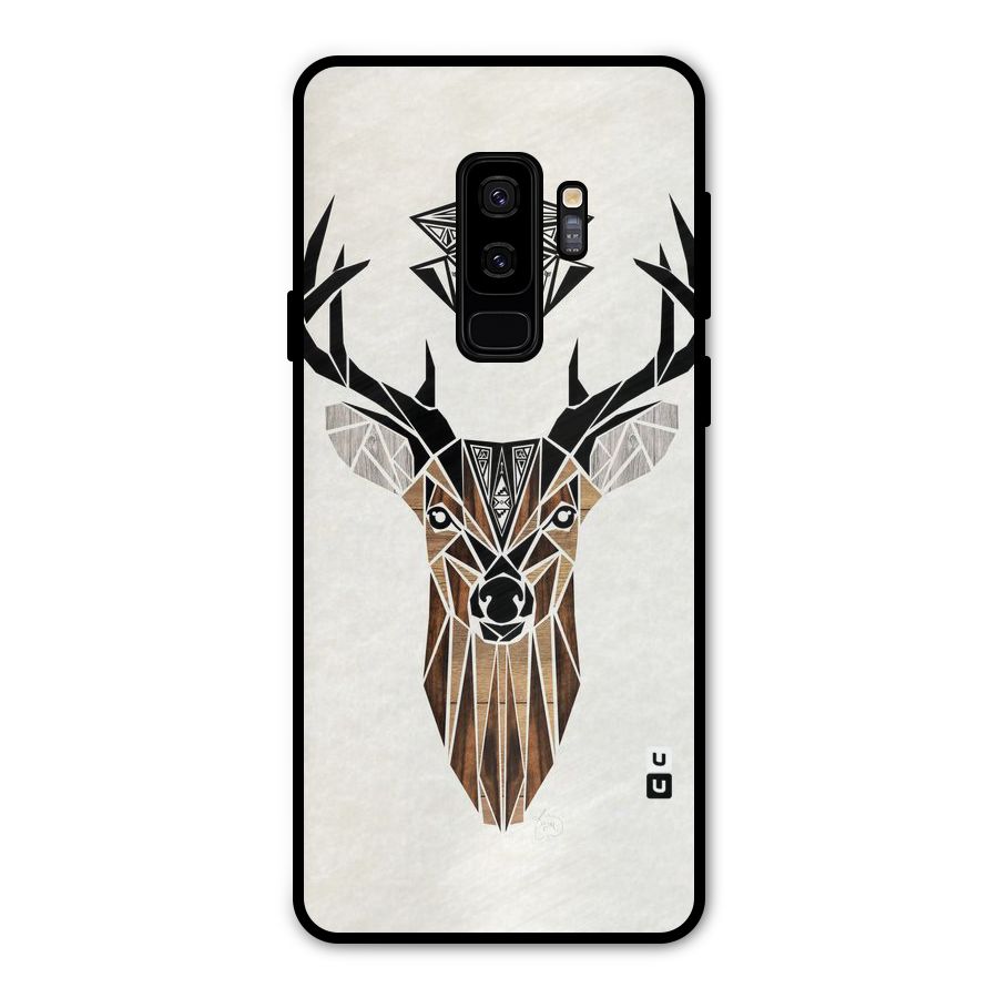 Aesthetic Deer Design Metal Back Case for Galaxy S9 Plus