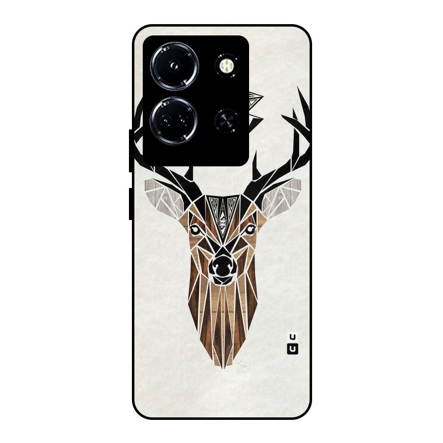 Aesthetic Deer Design Metal Back Case for Infinix Note 30 5G