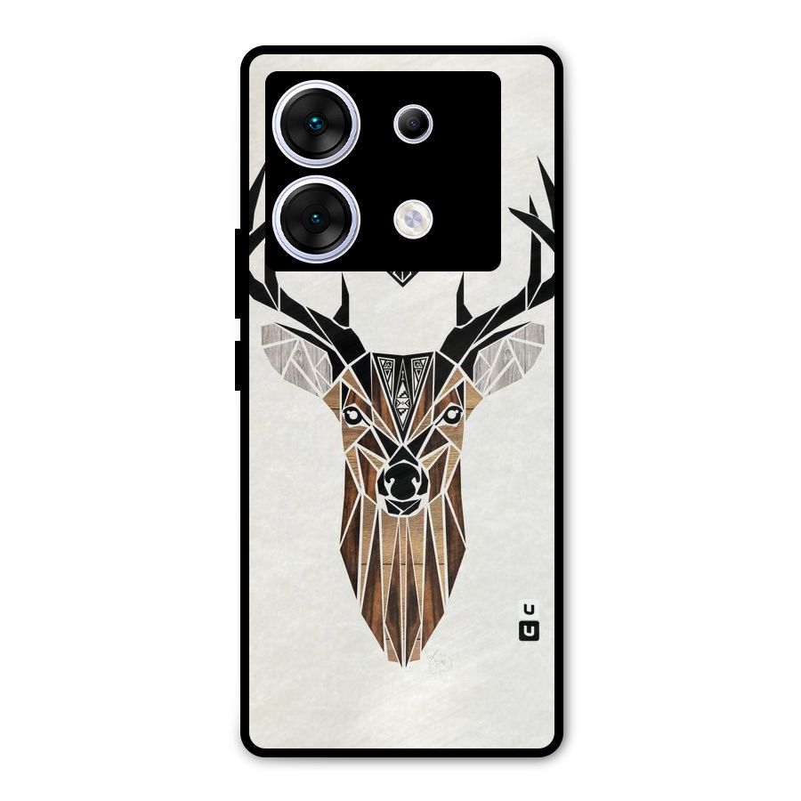 Aesthetic Deer Design Metal Back Case for Infinix Zero 30 5G
