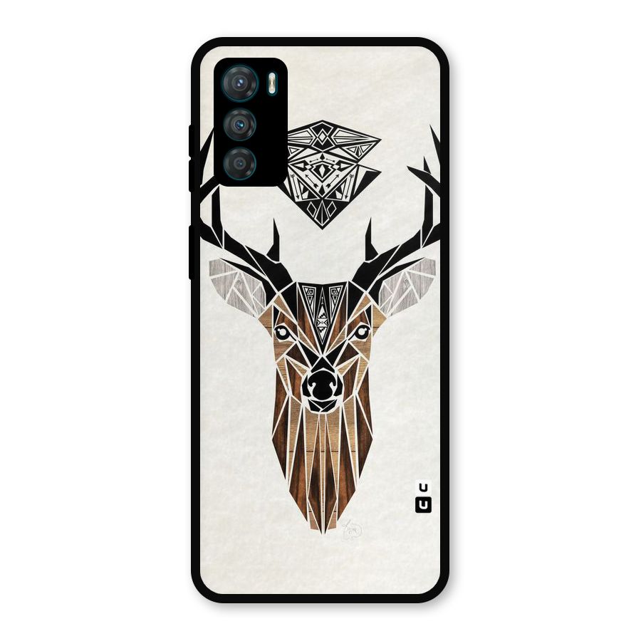 Aesthetic Deer Design Metal Back Case for Moto G42