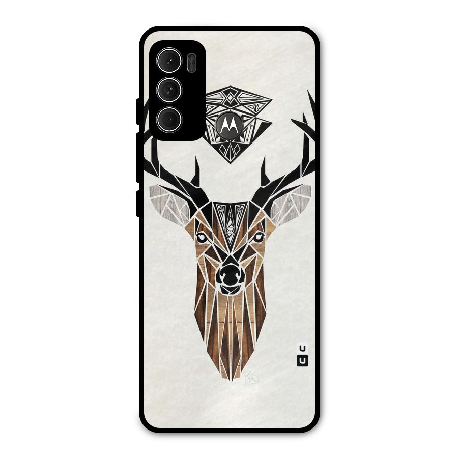 Aesthetic Deer Design Metal Back Case for Moto G60