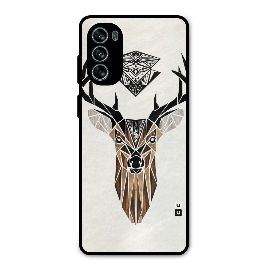 Aesthetic Deer Design Metal Back Case for Moto G62