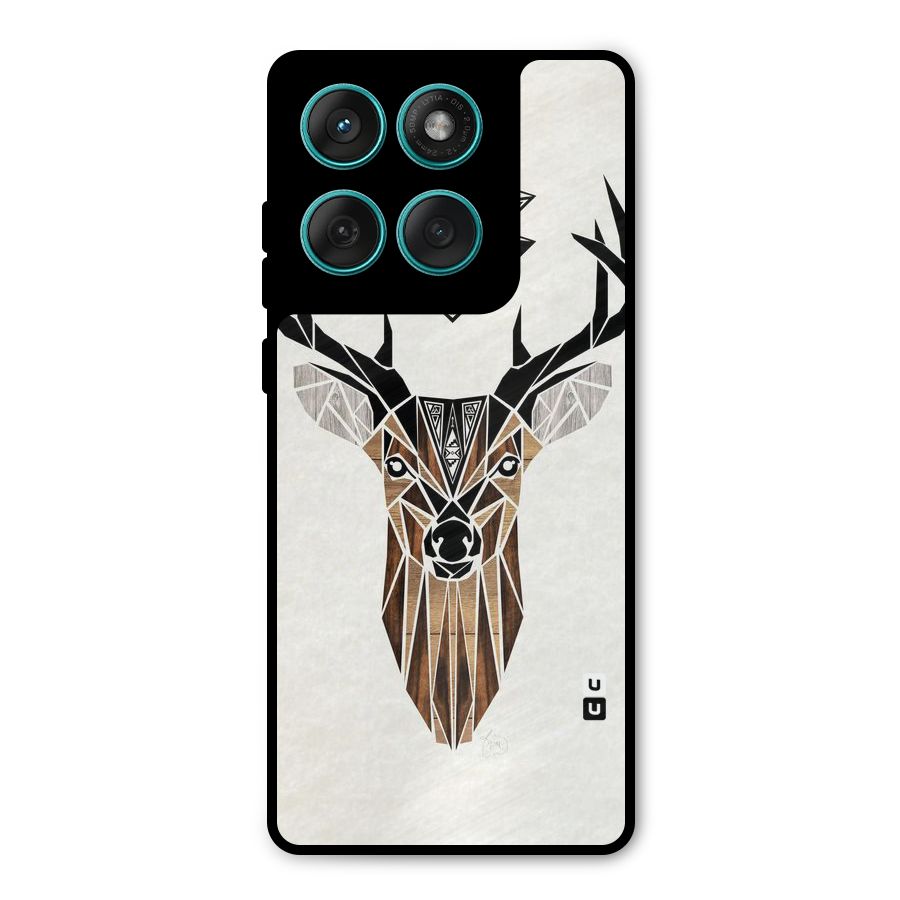 Aesthetic Deer Design Metal Back Case for Motorola Edge 60 Fusion