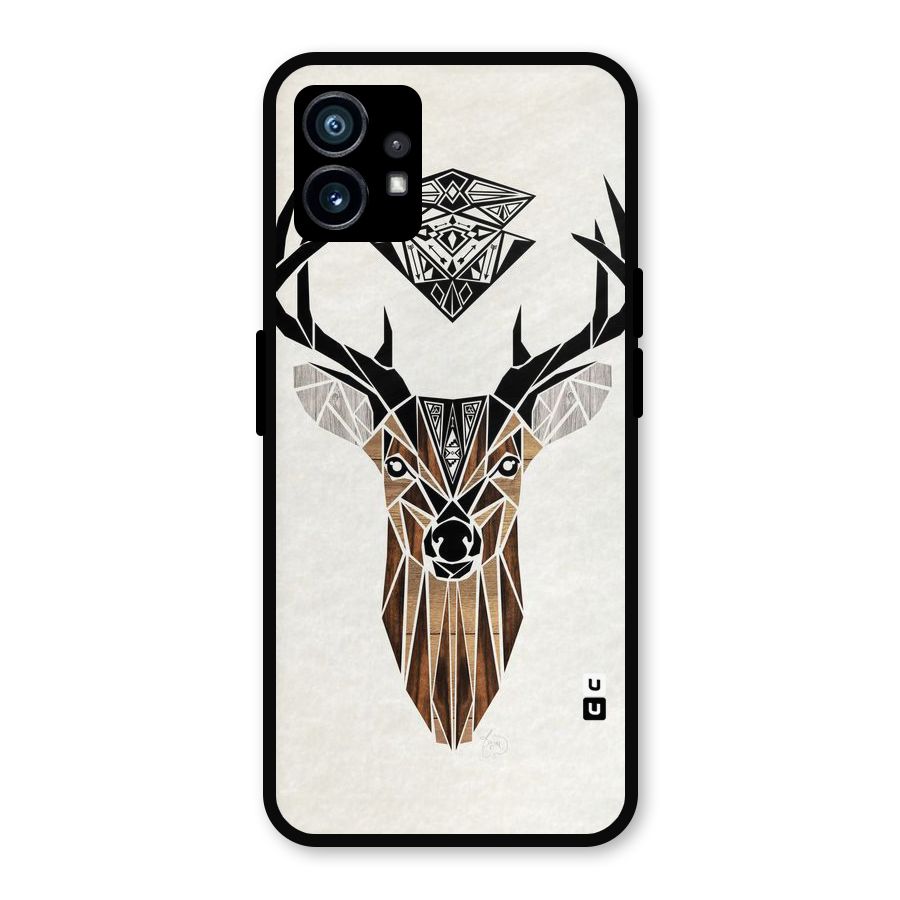 Aesthetic Deer Design Metal Back Case for Nothing Phone 1