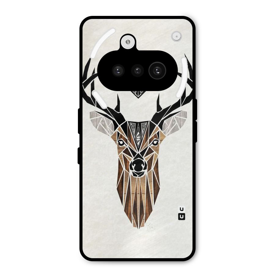 Aesthetic Deer Design Metal Back Case for Nothing Phone 3a