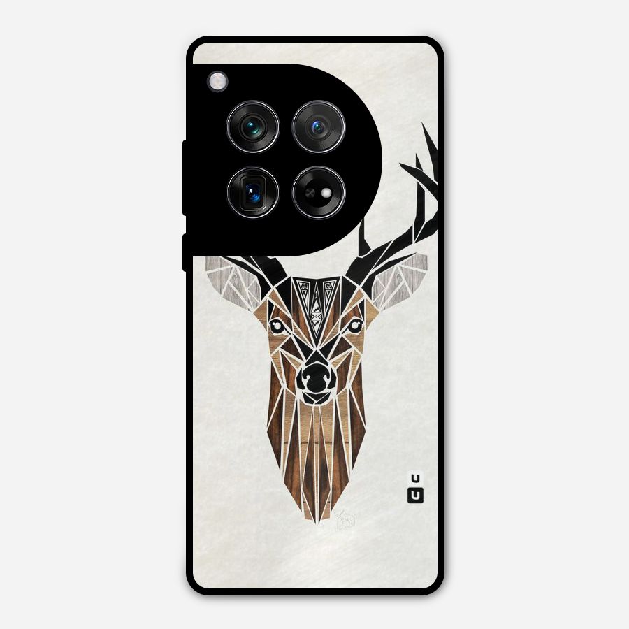 Aesthetic Deer Design Metal Back Case for OnePlus 12