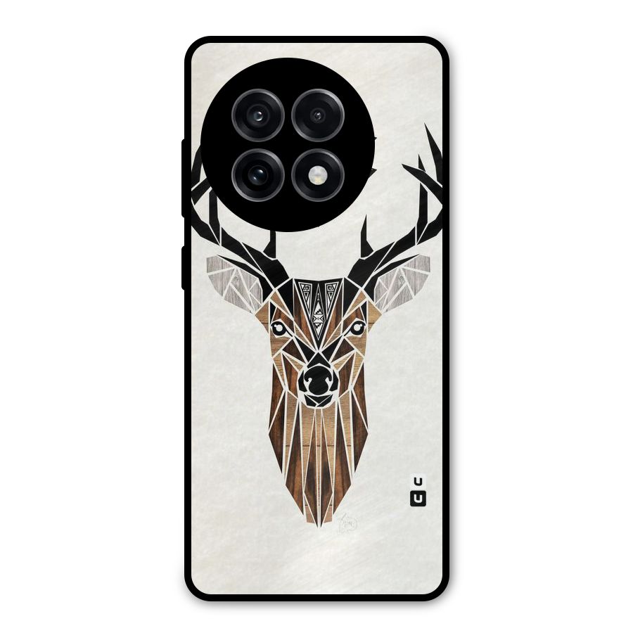 Aesthetic Deer Design Metal Back Case for OnePlus 13R
