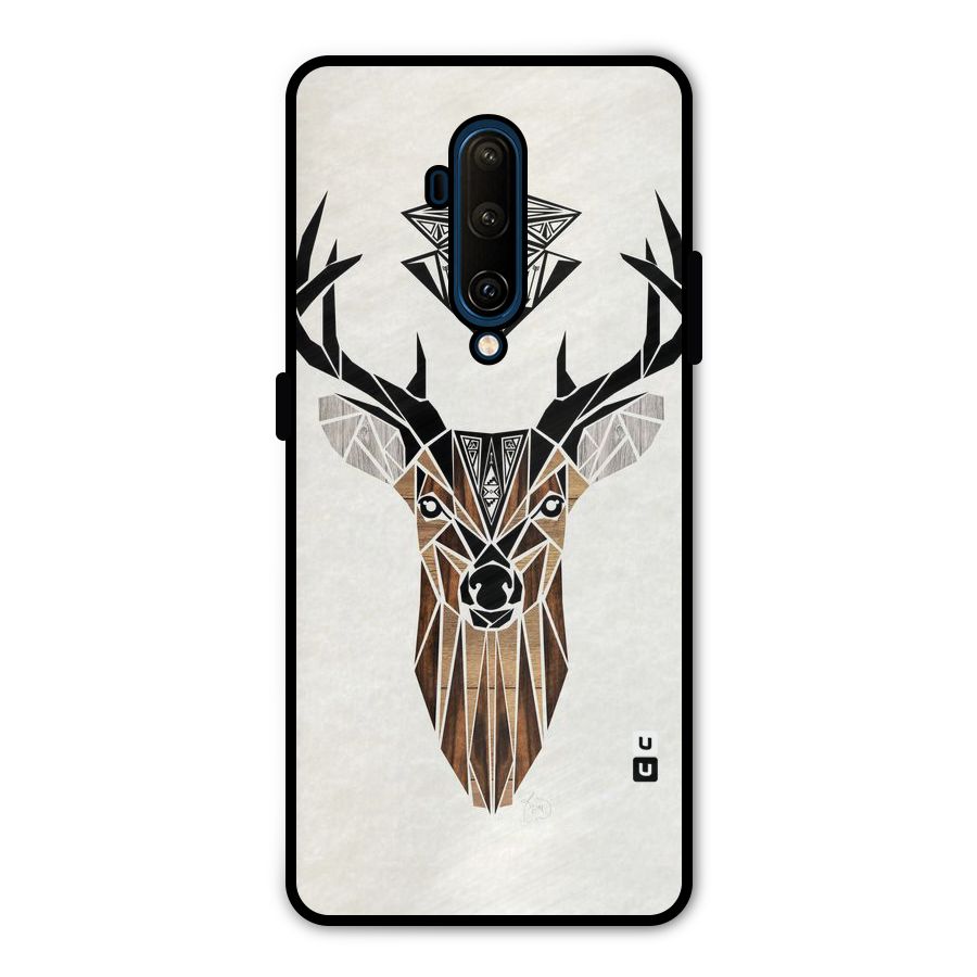 Aesthetic Deer Design Metal Back Case for OnePlus 7T Pro