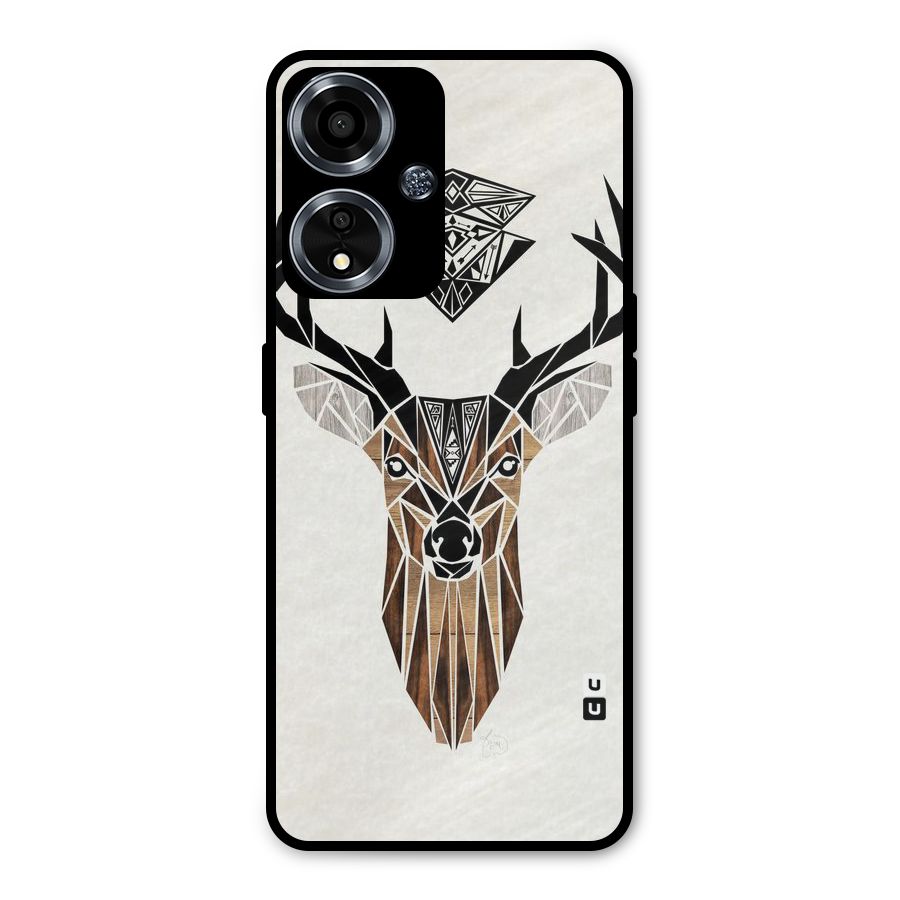 Aesthetic Deer Design Metal Back Case for Oppo A59