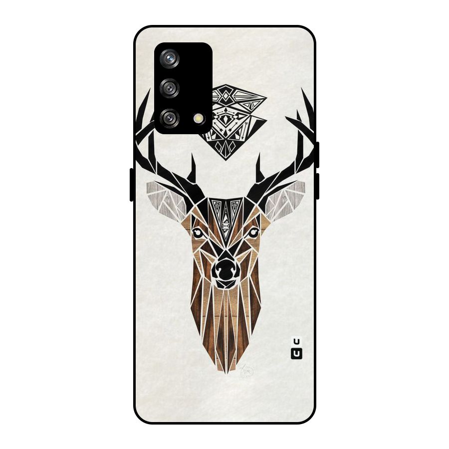 Aesthetic Deer Design Metal Back Case for Oppo F19