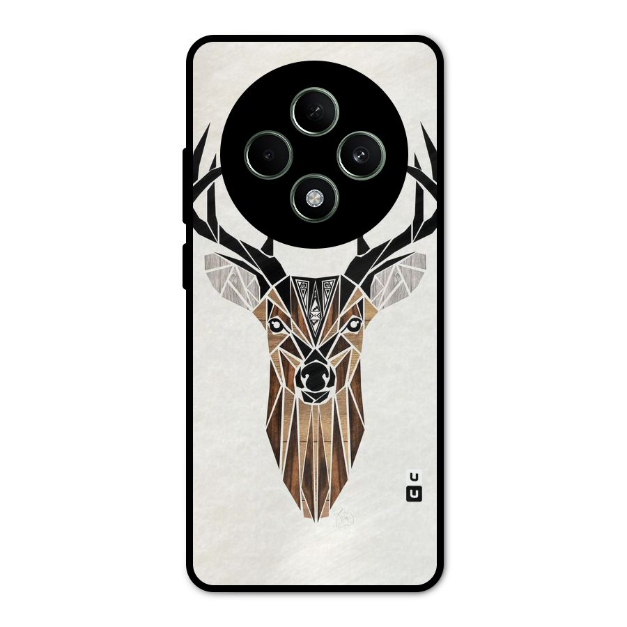 Aesthetic Deer Design Metal Back Case for Oppo F27