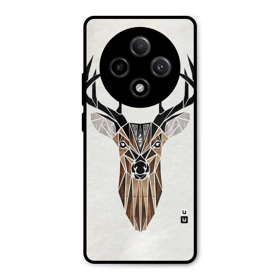 Aesthetic Deer Design Metal Back Case for Oppo F27 Pro Plus