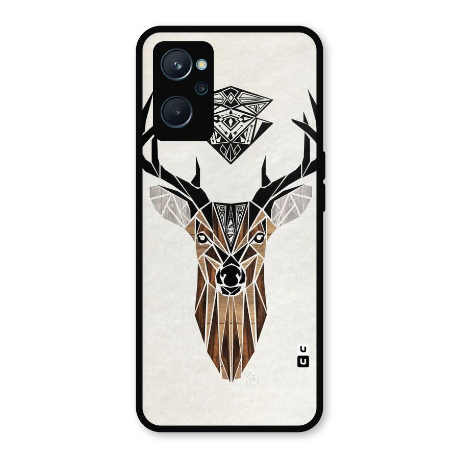 Aesthetic Deer Design Metal Back Case for Realme 9i