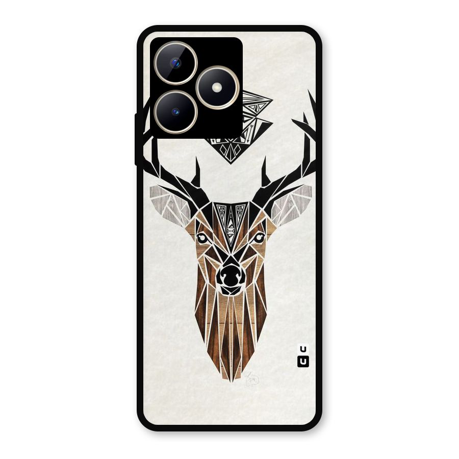 Aesthetic Deer Design Metal Back Case for Realme C53