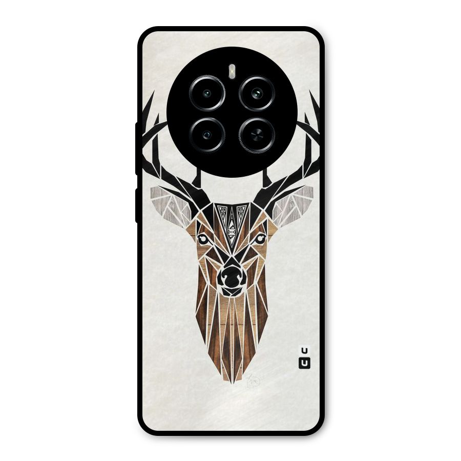 Aesthetic Deer Design Metal Back Case for Realme P1