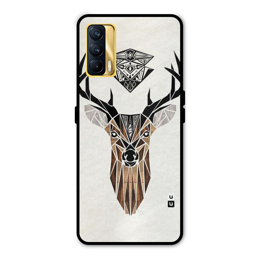 Aesthetic Deer Design Metal Back Case for Realme X7