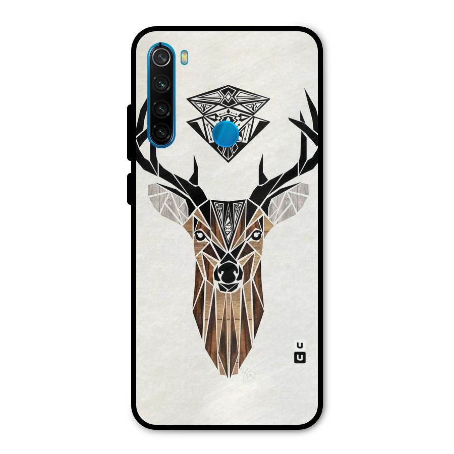 Aesthetic Deer Design Metal Back Case for Redmi Note 8
