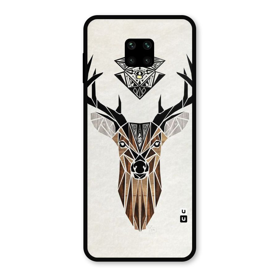 Aesthetic Deer Design Metal Back Case for Redmi Note 9 Pro