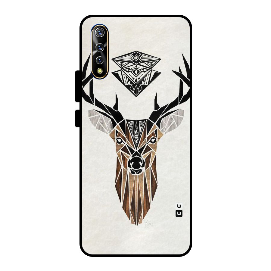 Aesthetic Deer Design Metal Back Case for Vivo S1