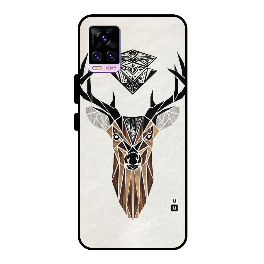 Aesthetic Deer Design Metal Back Case for Vivo V20 Pro