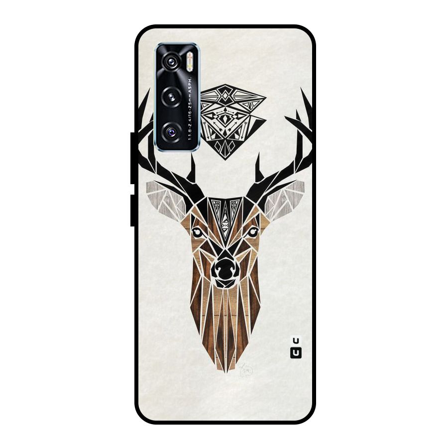 Aesthetic Deer Design Metal Back Case for Vivo V20 SE
