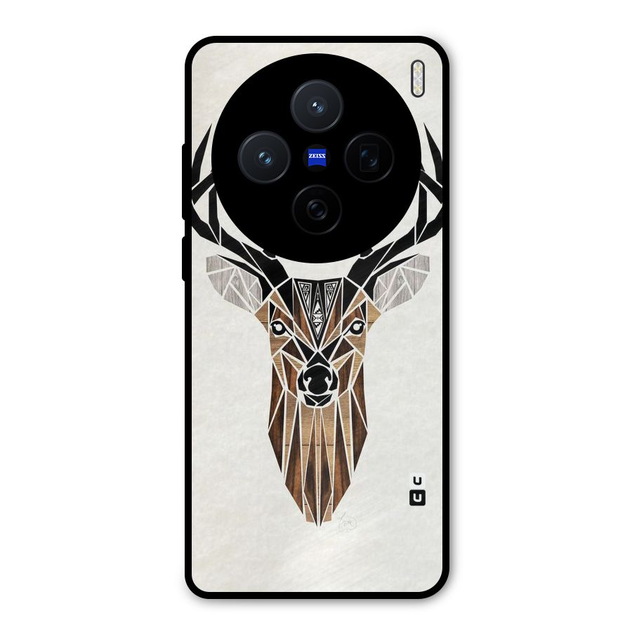 Aesthetic Deer Design Metal Back Case for Vivo X200