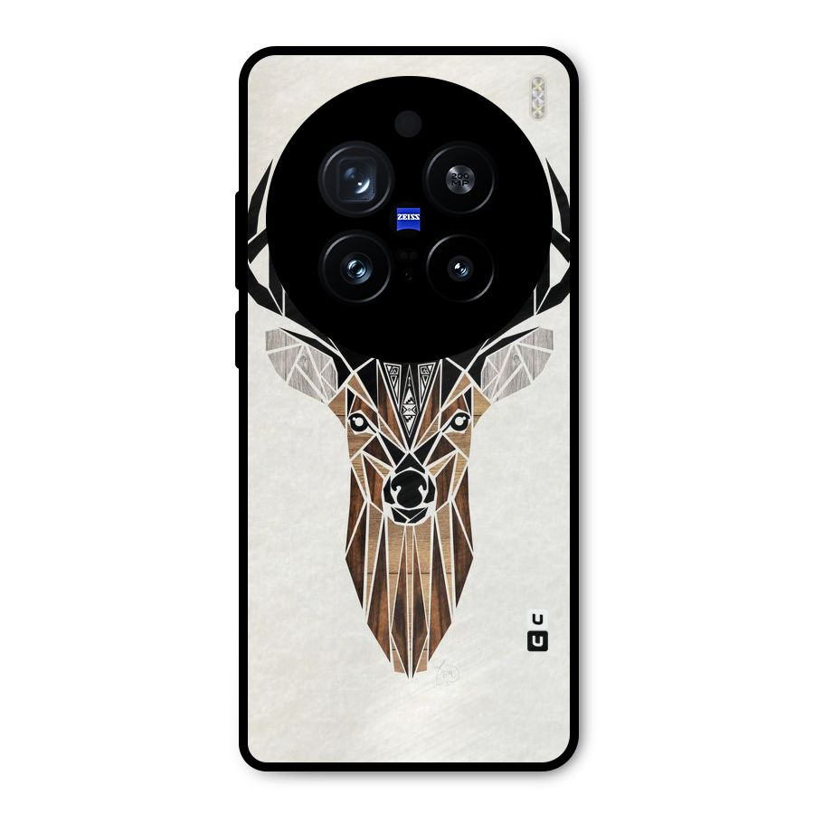 Aesthetic Deer Design Metal Back Case for Vivo X200 Pro