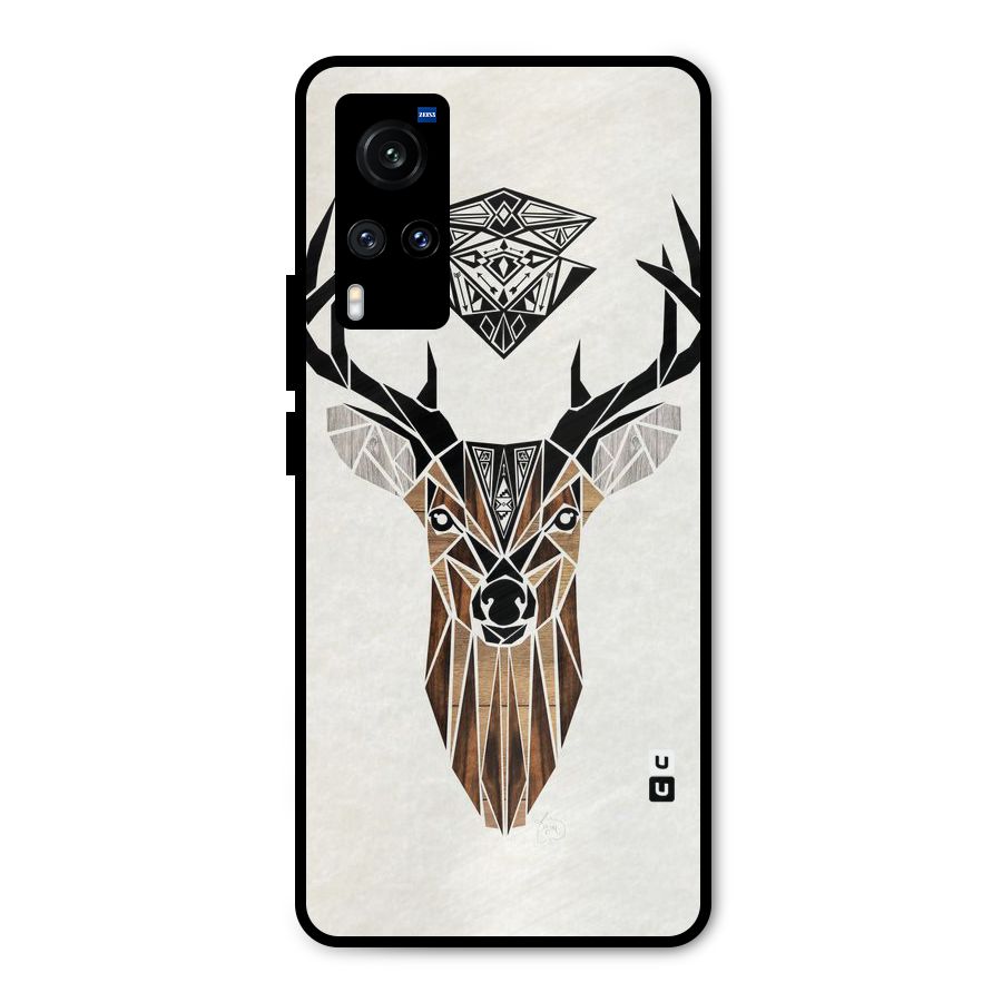 Aesthetic Deer Design Metal Back Case for Vivo X60