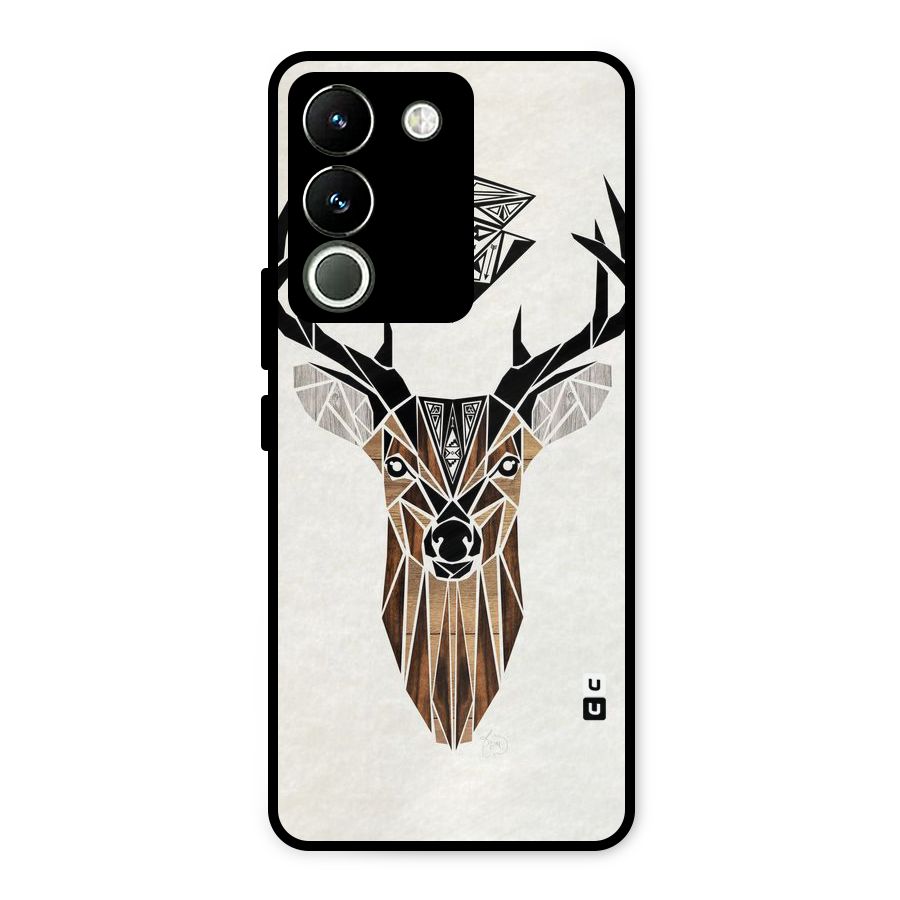 Aesthetic Deer Design Metal Back Case for Vivo Y200