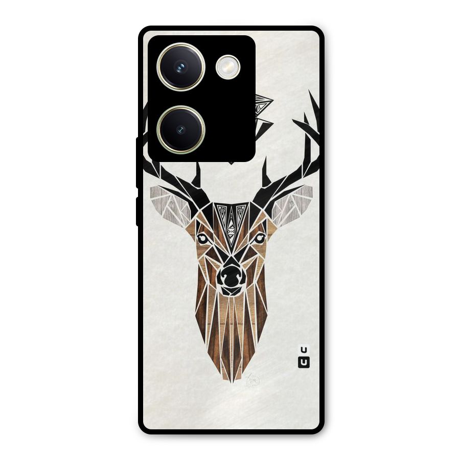Aesthetic Deer Design Metal Back Case for Vivo Y200 Pro