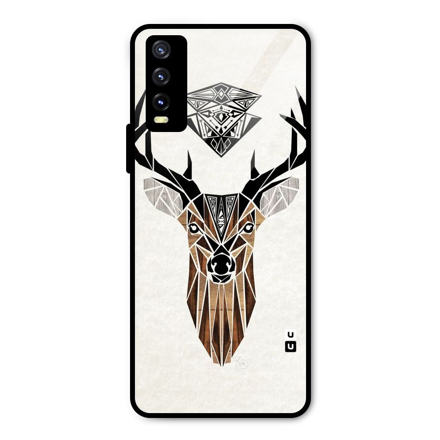 Aesthetic Deer Design Metal Back Case for Vivo Y20g
