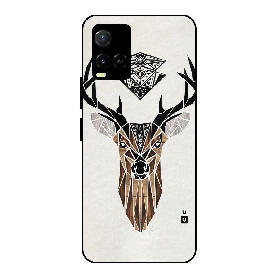 Aesthetic Deer Design Metal Back Case for Vivo Y21T