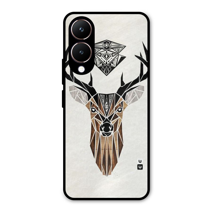 Aesthetic Deer Design Metal Back Case for Vivo Y28