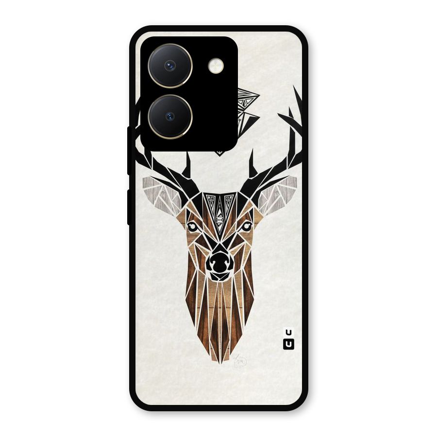 Aesthetic Deer Design Metal Back Case for Vivo Y36