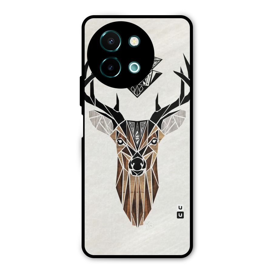 Aesthetic Deer Design Metal Back Case for Vivo Y58