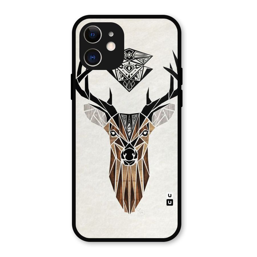 Aesthetic Deer Design Metal Back Case for iPhone 12