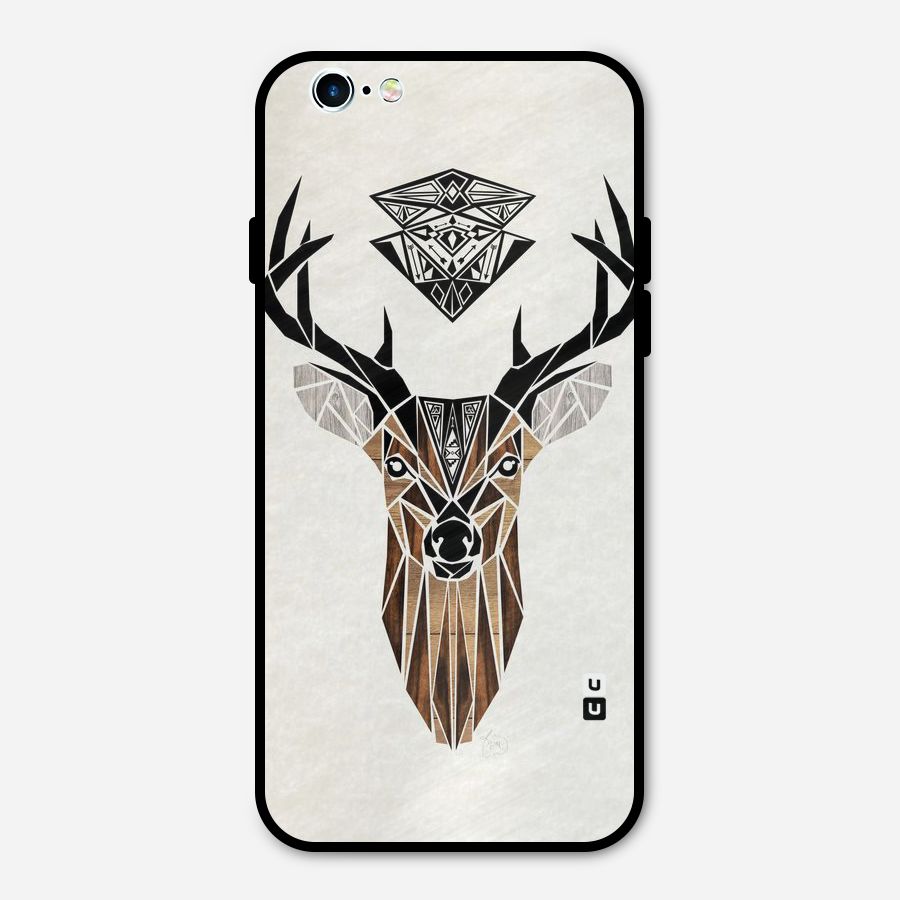Aesthetic Deer Design Metal Back Case for iPhone 6 6s