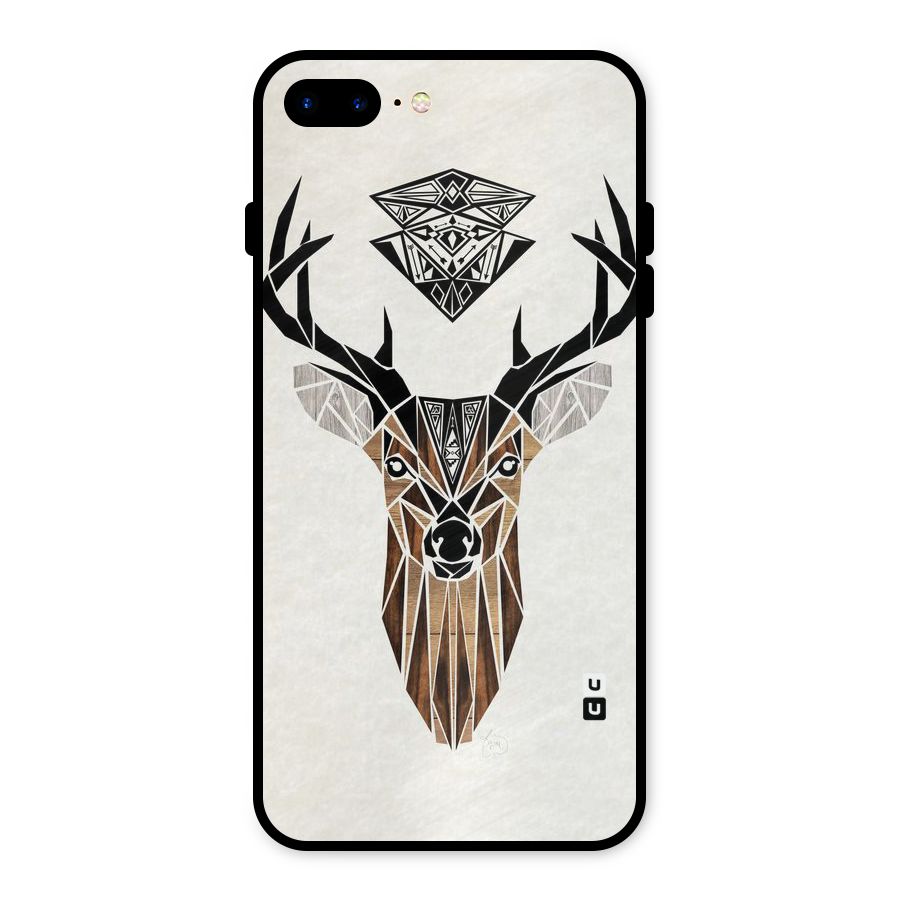 Aesthetic Deer Design Metal Back Case for iPhone 7 Plus