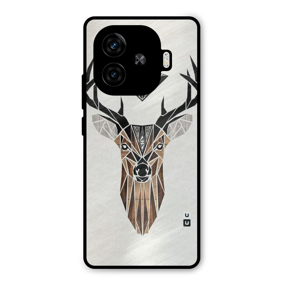 Aesthetic Deer Design Metal Back Case for iQOO Neo 10R