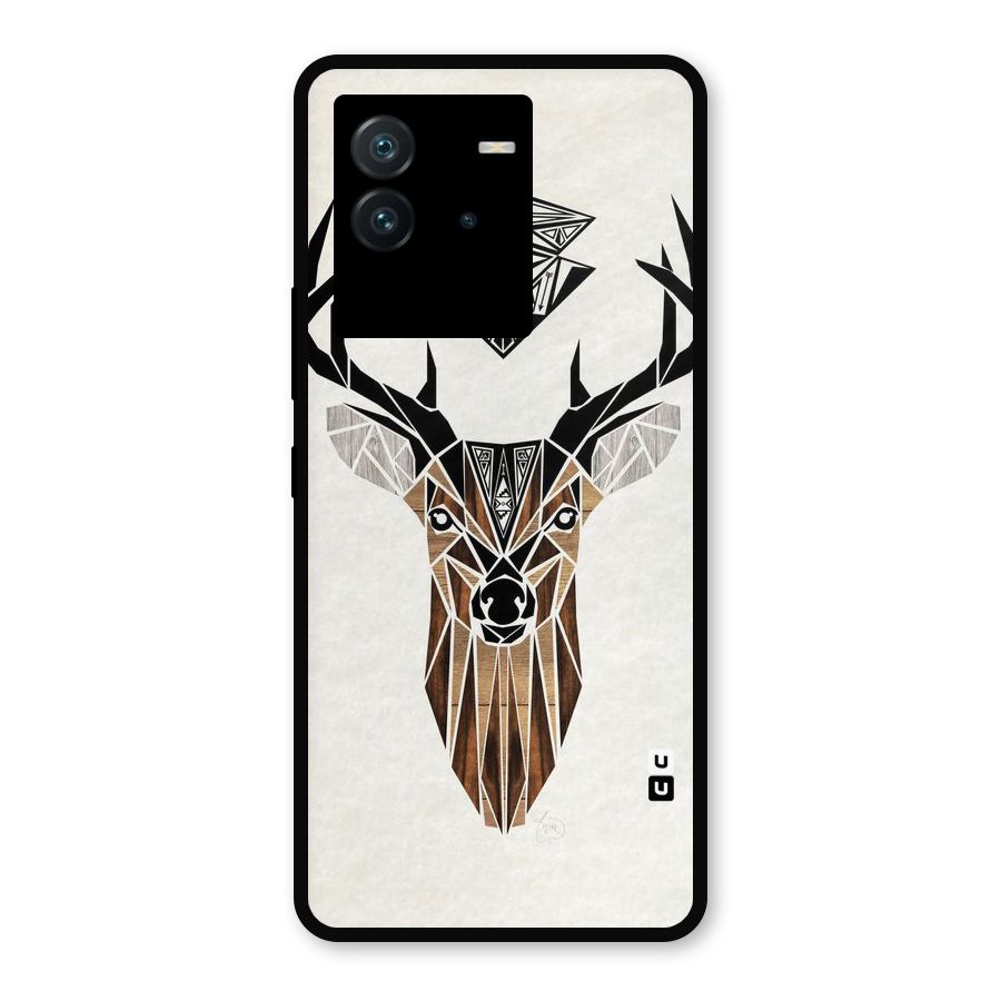 Aesthetic Deer Design Metal Back Case for iQOO Neo 6 5G