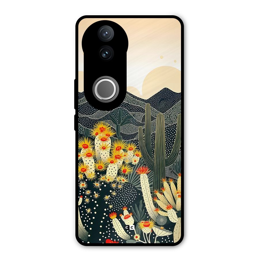 Aesthetic Desert Metal Back Case for Vivo V50e