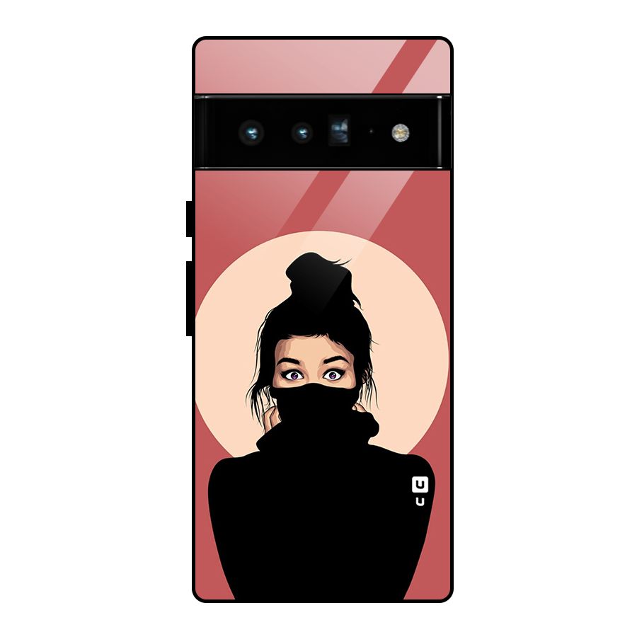 Aesthetic Digital Art Girl Glass Back Case for Google Pixel 6 Pro